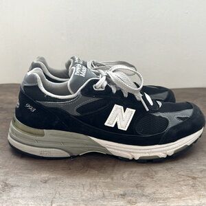 New Balance 993 Made In USA Black Grey White Women’s  7.5 EU38